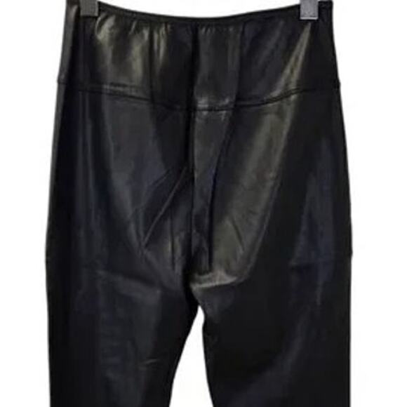 NWT Weworewhat Buttery Faux Leather High Waisted Ankle Stirrup Leggings S Black - Picture 7 of 16